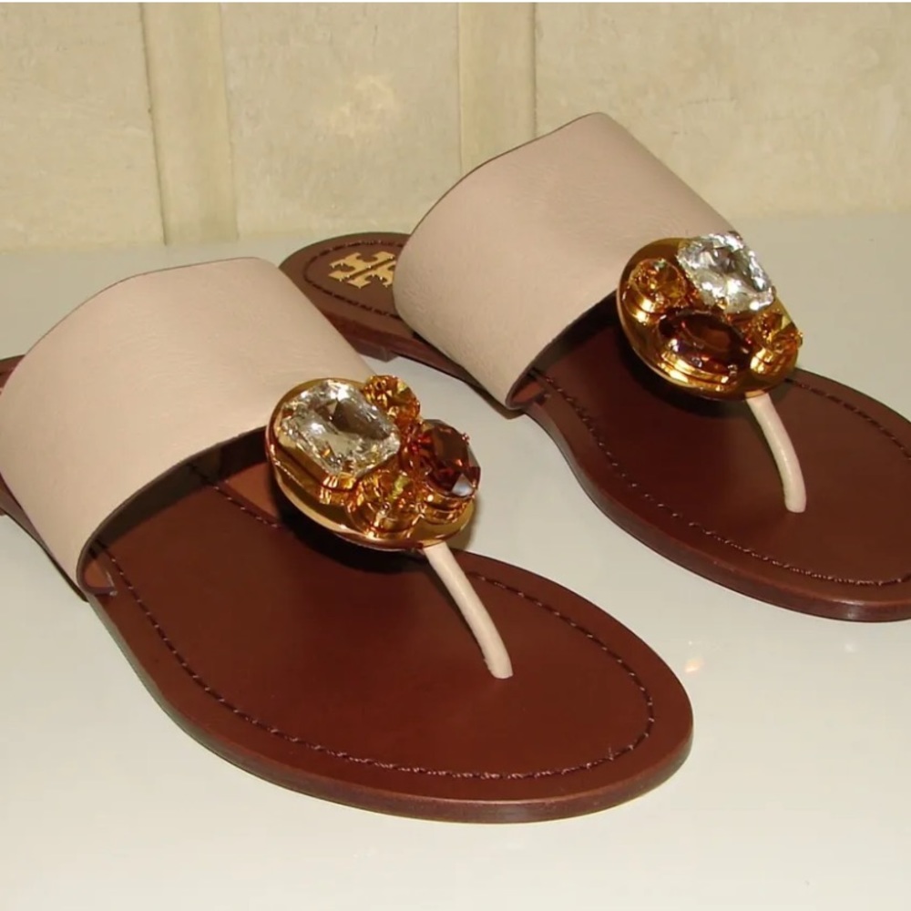 Tory Burch embellished slipper sandals